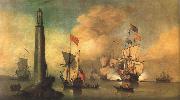 Monamy, Peter The Second Eddystone Lighthouse oil painting